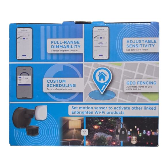 Enbrighten LED WI-FI Smart Security Light Bronze 1 Head Motion Sensing 1400 Lum - Picture 5 of 16